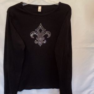 SZ. X-LARGE ANVIL FLEUR DE LIS SWEATER